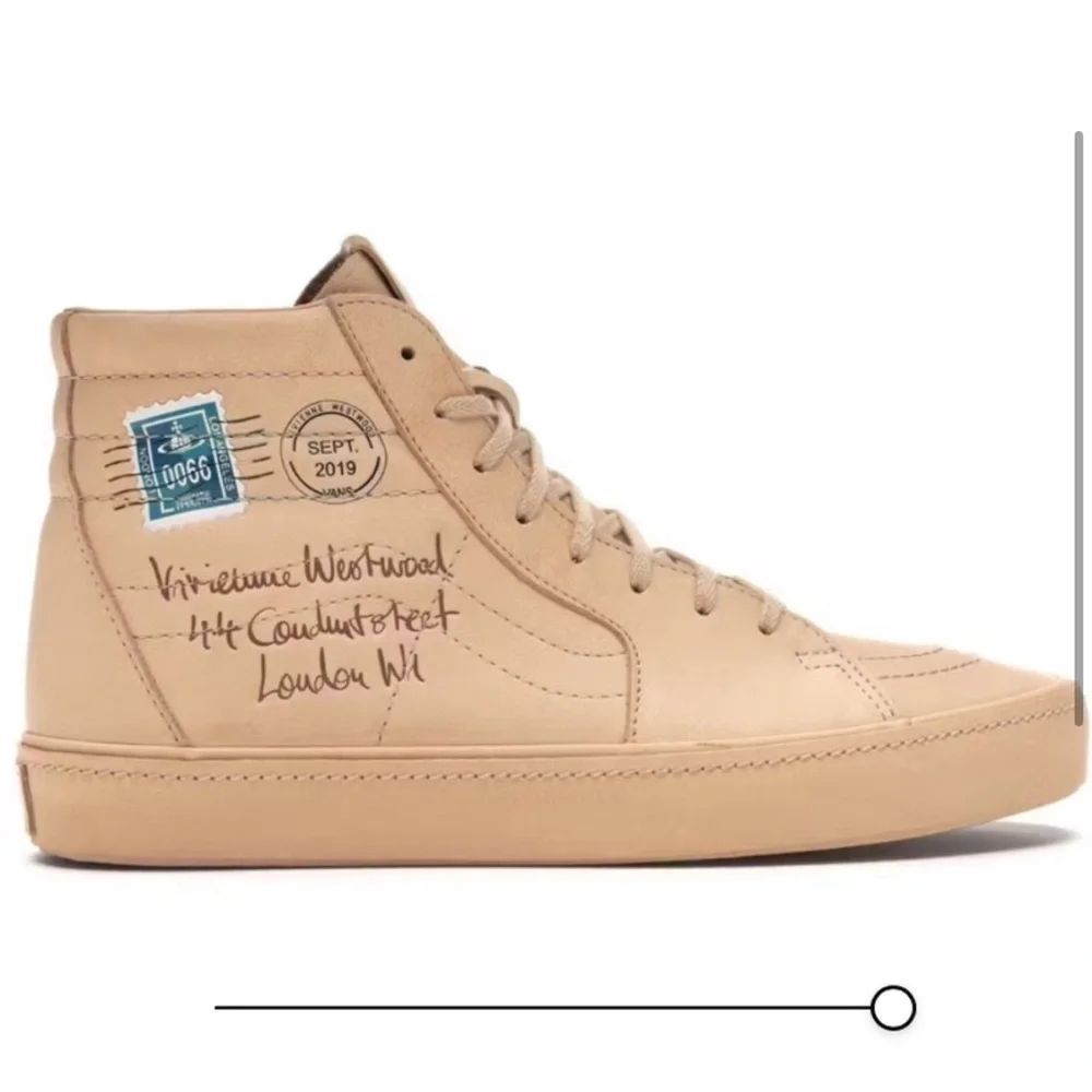 Vans Vivienne Westwood Sk8 Hi Beige High-Top Sneakers 7.5 Men = 9 Women - Picture 2 of 8